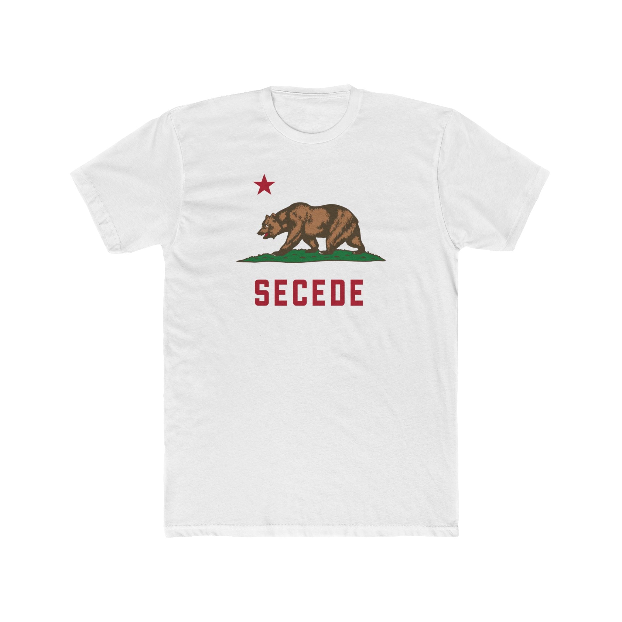 Secede Bear T‑Shirt - California Flag Inspired "SECEDE" Graphic Tee