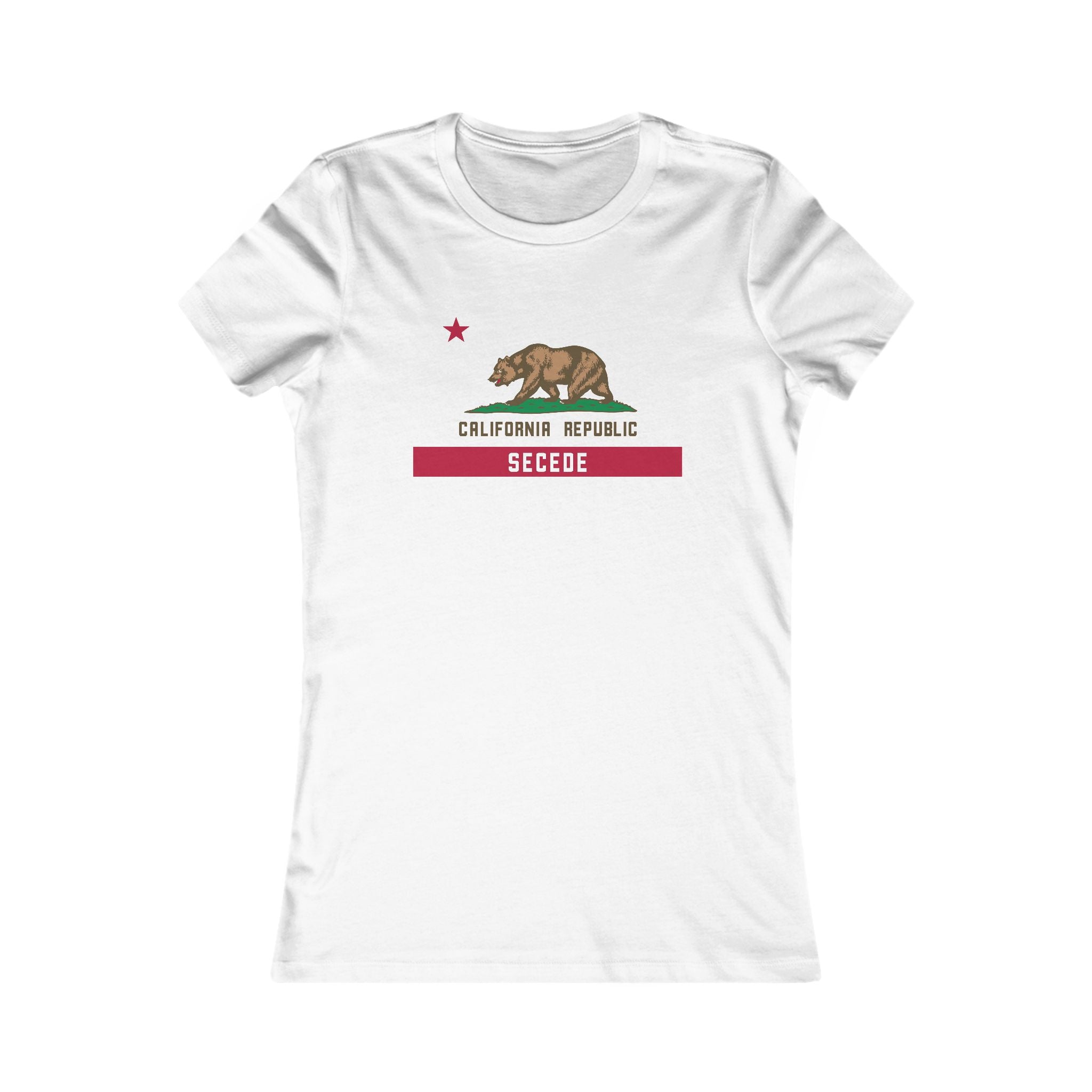 Women's California Flag Secede Tee
