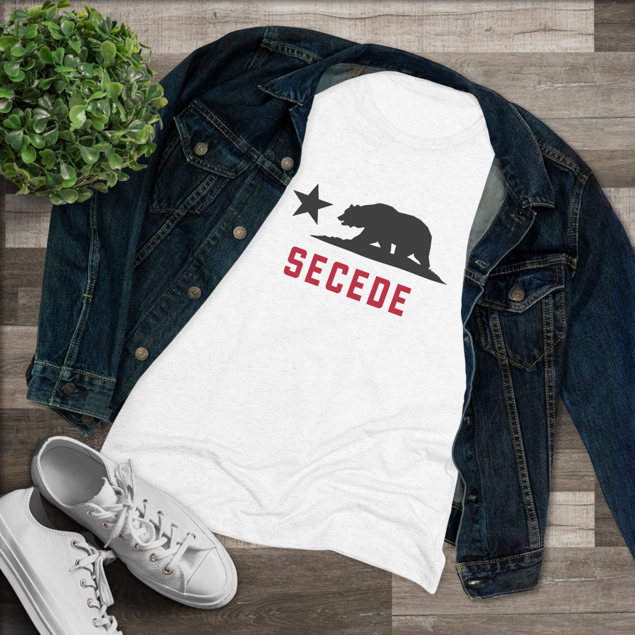 Secede Bear Tee - California Secession Political Graphic T‑Shirt